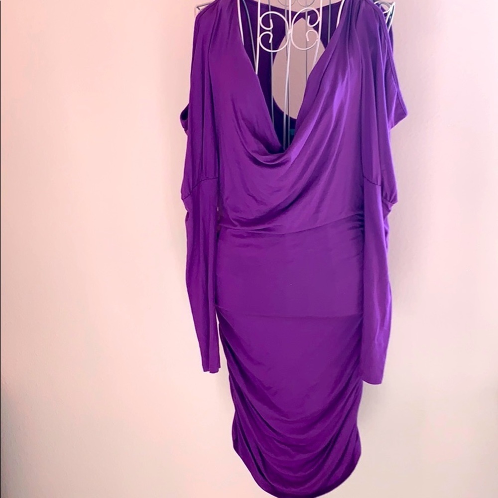 Purple Marciano mini dress